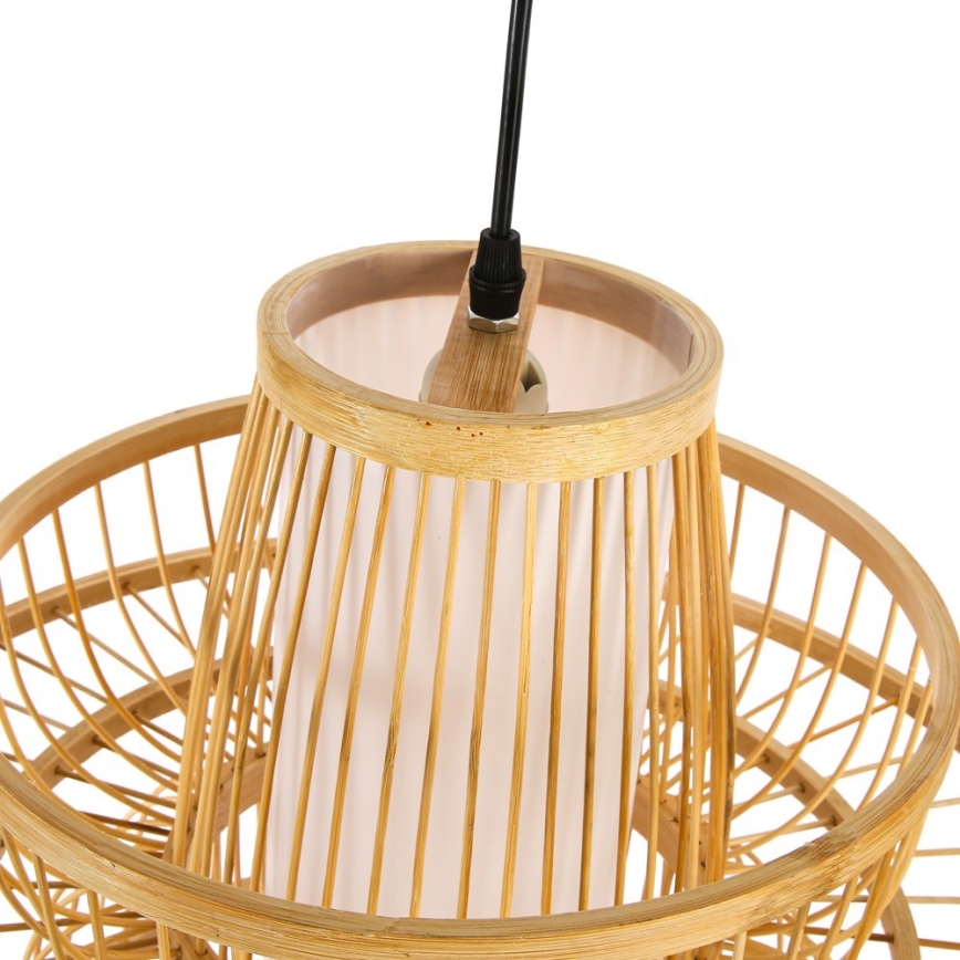 Pakabinamas sietynas PINCHOS 1xE27/40W/230V diametras 45 cm bambukas
