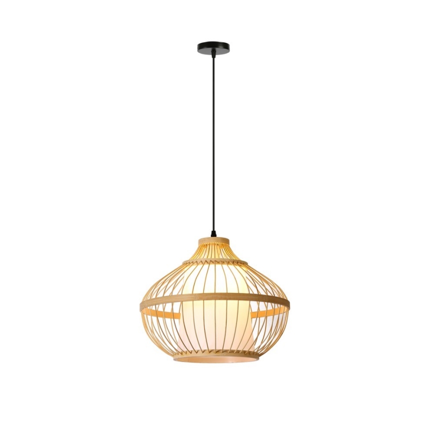 Pakabinamas sietynas PINCHOS 1xE27/40W/230V diametras 40 cm bambukas