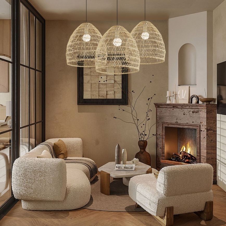 Pakabinamas šviestuvas su laidu BOHO DELICADO 1xE27/40W/230V, skersmuo 38 cm