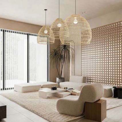 Pakabinamas šviestuvas su laidu BOHO DELICADO 1xE27/40W/230V, skersmuo 38 cm