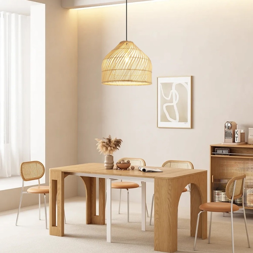 Pakabinamas sietynas PELO 1xE27/40W/230V diametras 40 cm rotangas