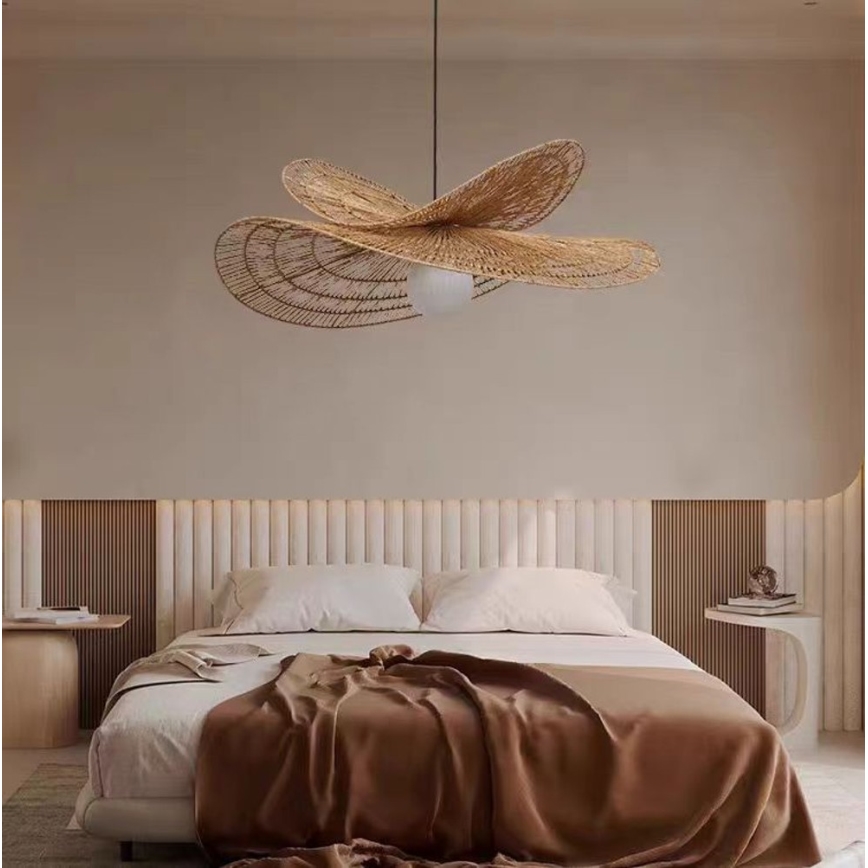 Pakabinamas sietynas MARIPOSA 1xE27/40W/230V diametras 80 cm džiutas
