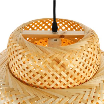 Pakabinamas sietynas HILO 1xE27/40W/230V diametras 47 cm bambukas