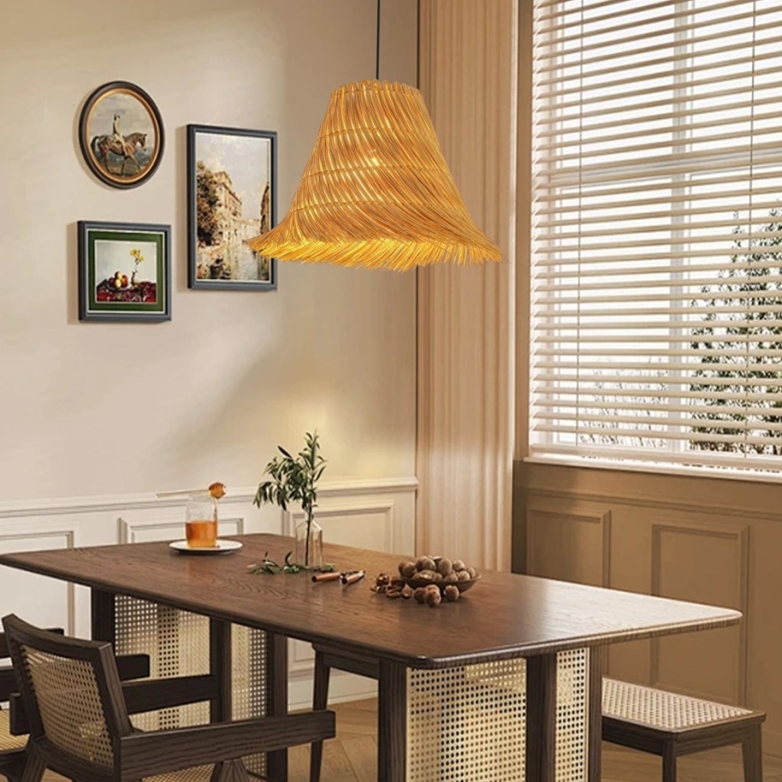 Pakabinamas sietynas NATURALEZA 1xE27/40W/230V diametras 45 cm rotangas