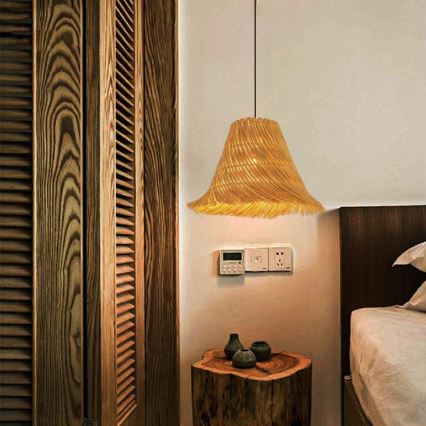 Pakabinamas sietynas NATURALEZA 1xE27/40W/230V diametras 45 cm rotangas