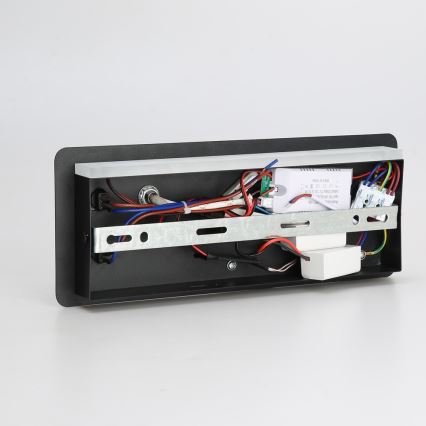 Immax 08288L - LED Sieninis prožektorius su lentyna, USB prievadu ir belaidžiu įkrovimu Be PREPARE LED/3W/230V + LED/3W juoda