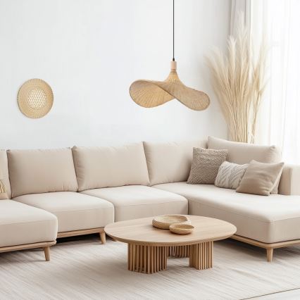 Immax 08290L - Pakabinamas sietynas SOMBRERO 1xE27/40W/230V diametras 80 cm rotangas