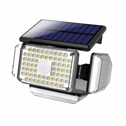 LED saulės energijos sieninis šviestuvas su jutikliu LED/5W/5,5V IP65