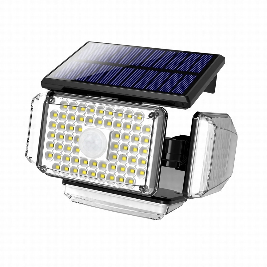LED saulės energijos sieninis šviestuvas su jutikliu LED/5W/5,5V IP65