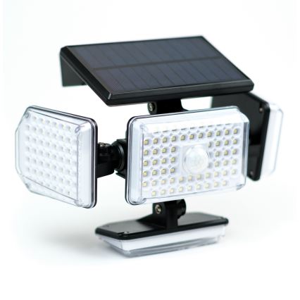 LED saulės energijos sieninis šviestuvas su jutikliu LED/5W/5,5V IP65