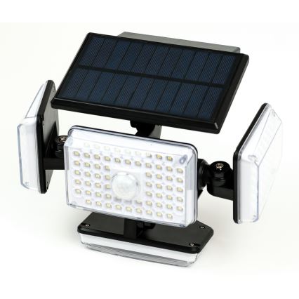 LED saulės energijos sieninis šviestuvas su jutikliu LED/5W/5,5V IP65