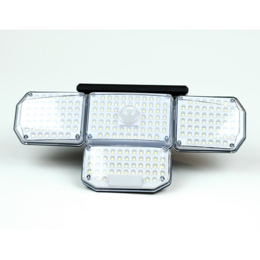 LED saulės energijos sieninis šviestuvas su jutikliu LED/5W/5,5V IP65