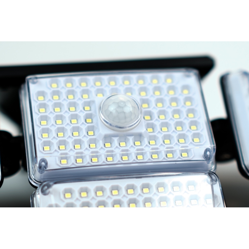 LED saulės energijos sieninis šviestuvas su jutikliu LED/5W/5,5V IP65
