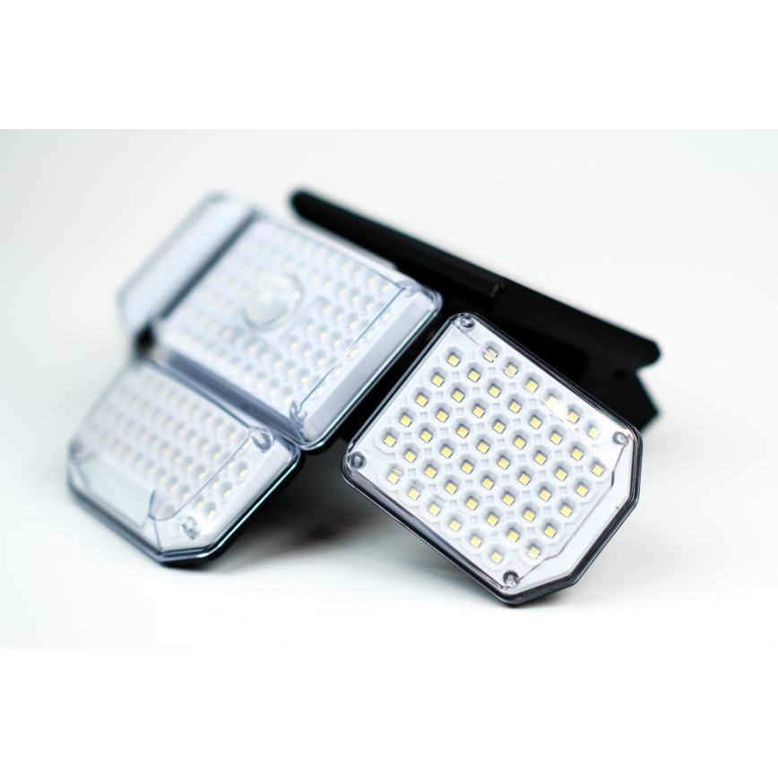 LED saulės energijos sieninis šviestuvas su jutikliu LED/5W/5,5V IP65