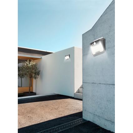 LED saulės energijos sieninis šviestuvas su jutikliu LED/3W/5,5V IP65