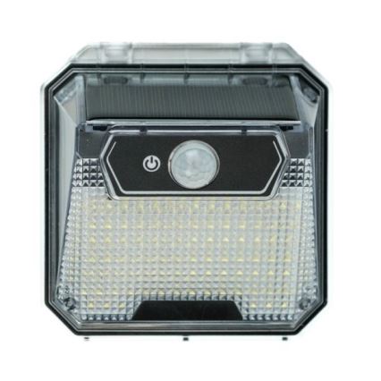 LED saulės energijos sieninis šviestuvas su jutikliu LED/3W/5,5V IP65