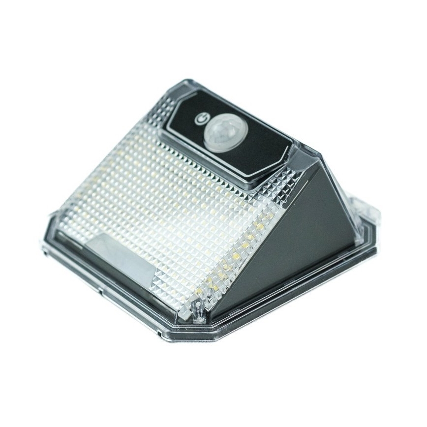 LED saulės energijos sieninis šviestuvas su jutikliu LED/3W/5,5V IP65