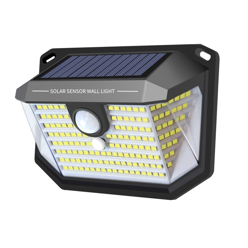 LED saulės energijos sieninis šviestuvas su jutikliu LED/4W/5,5V IP65