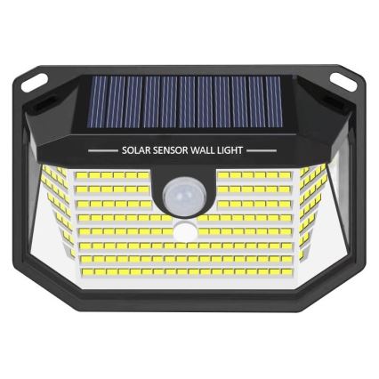 LED saulės energijos sieninis šviestuvas su jutikliu LED/4W/5,5V IP65