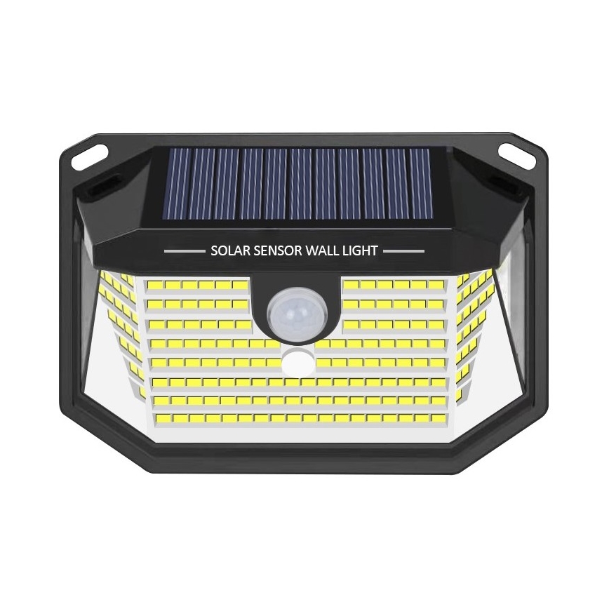 LED saulės energijos sieninis šviestuvas su jutikliu LED/4W/5,5V IP65