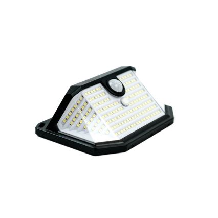 LED saulės energijos sieninis šviestuvas su jutikliu LED/4W/5,5V IP65