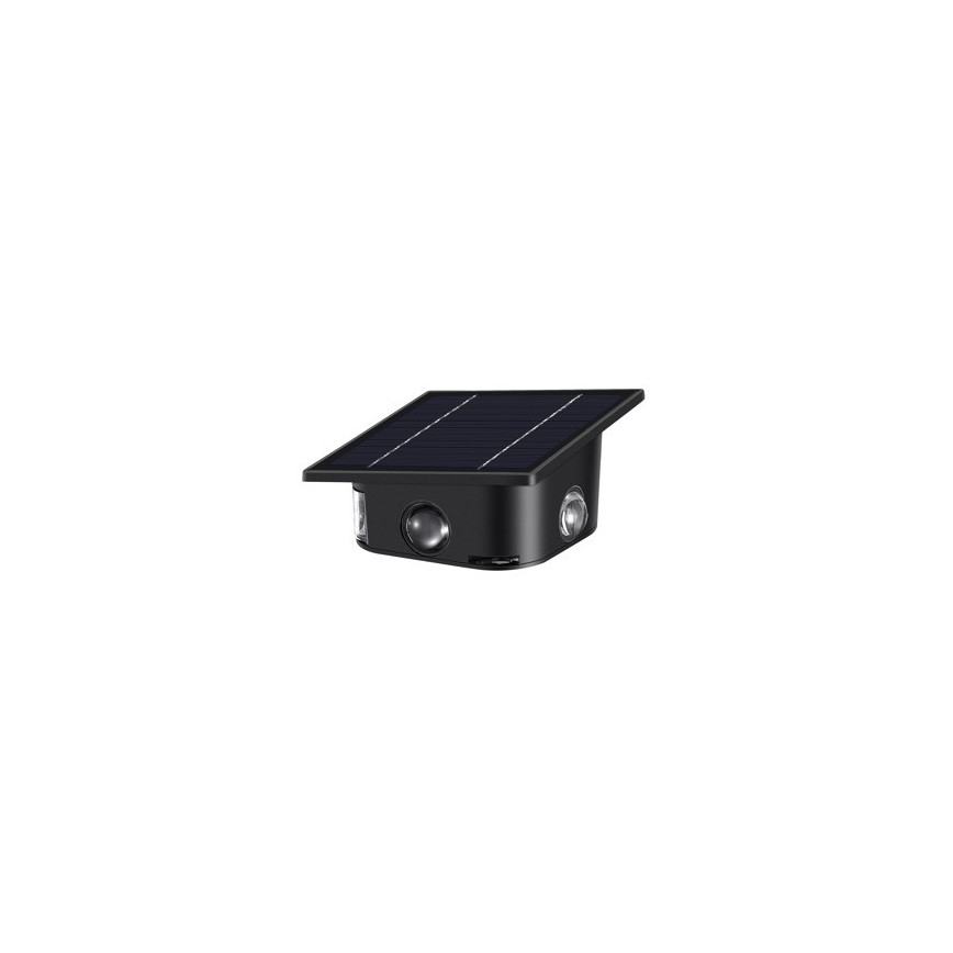 LED Saulės energijos sieninis šviestuvas su jutikliu LED/2W/5V IP54