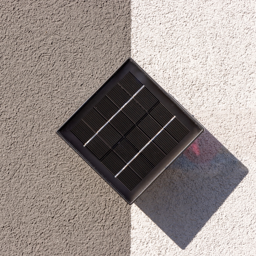 LED Saulės energijos sieninis šviestuvas su jutikliu LED/2W/5V IP54