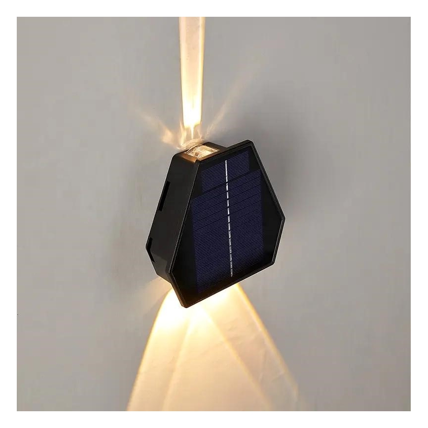 LED Saulės energijos sieninis šviestuvas su jutikliu LED/2W/5V IP54
