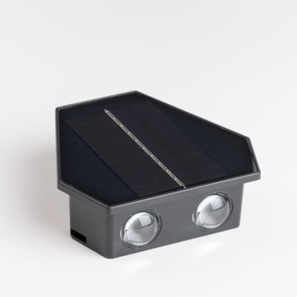 LED Saulės energijos sieninis šviestuvas su jutikliu LED/2W/5V IP54