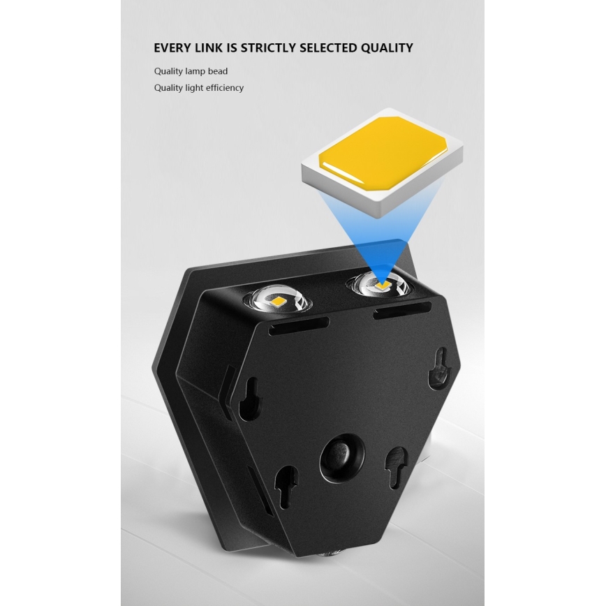 LED Saulės sieninis šviestuvas su jutikliu LED/2W/5V IP54 1300 mAh