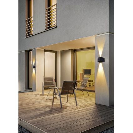 LED Saulės sieninis šviestuvas su jutikliu LED/2W/5V IP54 1300 mAh