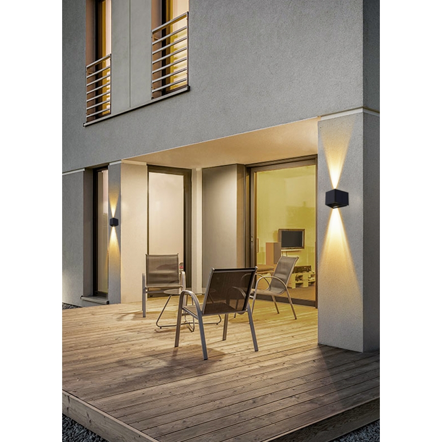 LED Saulės sieninis šviestuvas su jutikliu LED/2W/5V IP54 1300 mAh