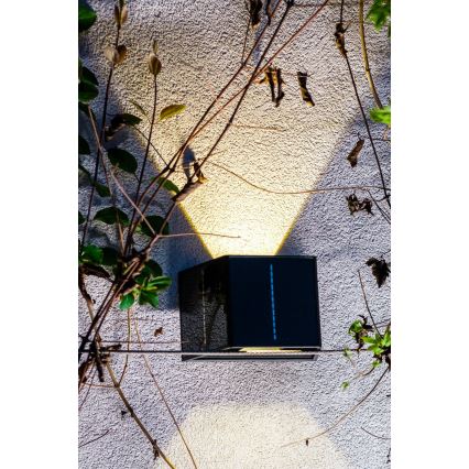 LED Saulės sieninis šviestuvas su jutikliu LED/2W/5V IP54 1300 mAh