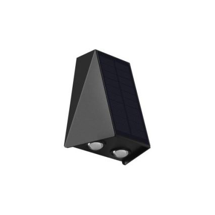 LED saulės energijos sieninis šviestuvas su jutikliu LED/2W/5V IP54