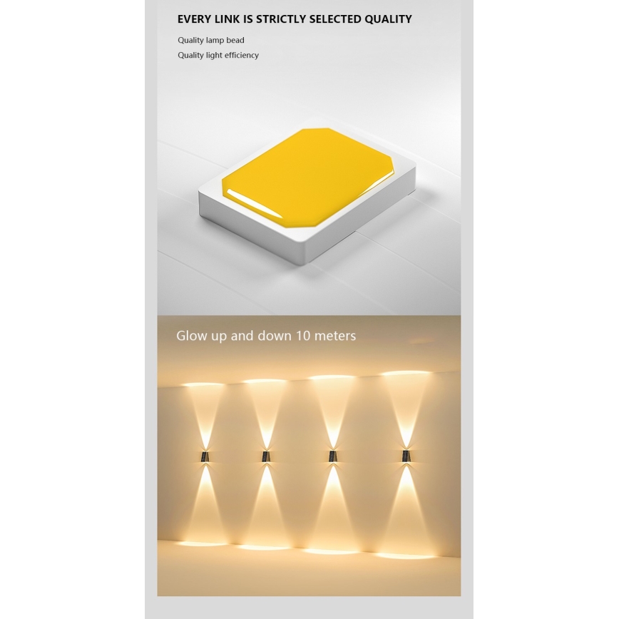 LED saulės energijos sieninis šviestuvas su jutikliu LED/2W/5V IP54