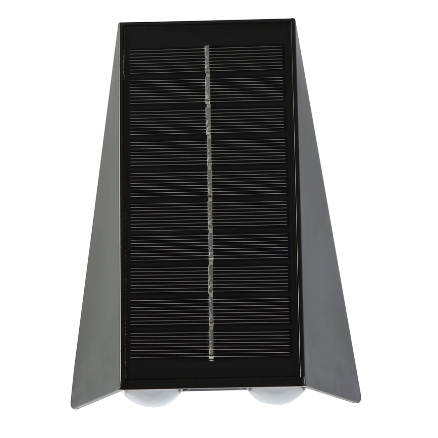 LED saulės energijos sieninis šviestuvas su jutikliu LED/2W/5V IP54
