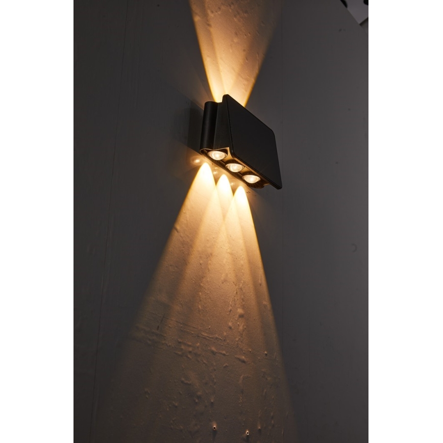 LED saulės energijos sieninis šviestuvas su jutikliu LED/2W/5V IP54