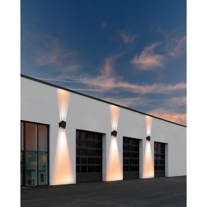 LED saulės energijos sieninis šviestuvas su jutikliu LED/2W/5V IP54