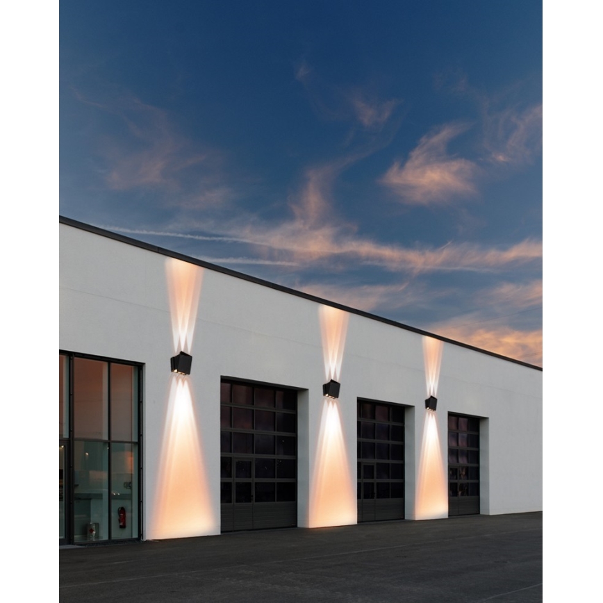 LED saulės energijos sieninis šviestuvas su jutikliu LED/2W/5V IP54
