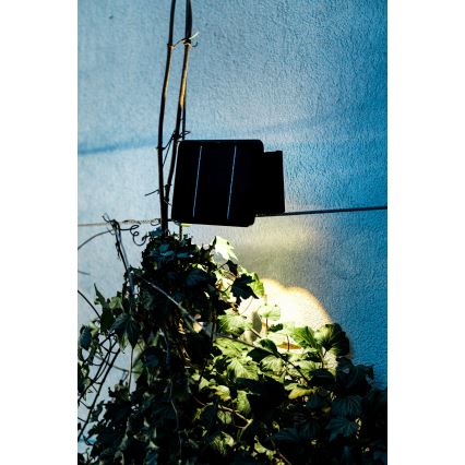 LED saulės energijos sieninis šviestuvas su jutikliu LED/2W/5V IP54