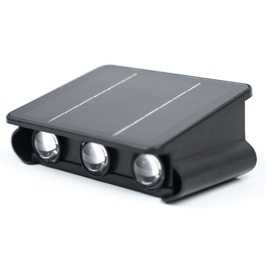 LED saulės energijos sieninis šviestuvas su jutikliu LED/2W/5V IP54