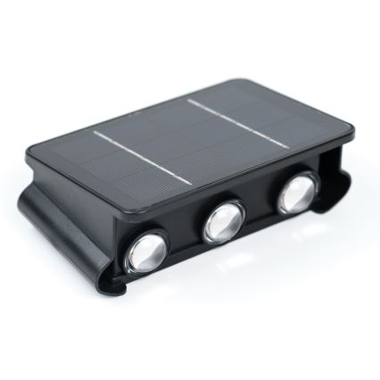 LED saulės energijos sieninis šviestuvas su jutikliu LED/2W/5V IP54