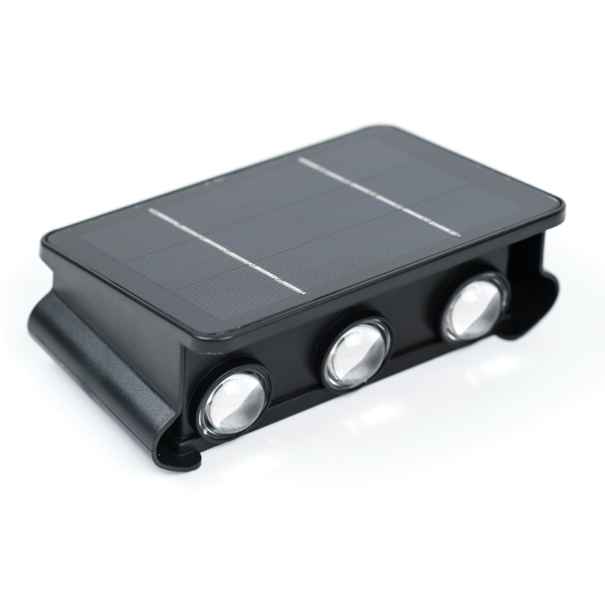 LED saulės energijos sieninis šviestuvas su jutikliu LED/2W/5V IP54