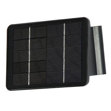 LED saulės energijos sieninis šviestuvas su jutikliu LED/2W/5V IP54