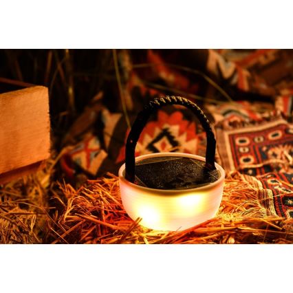 LED RGB Nešiojamas saulės įkraunamas lempa su LED grandinė LED/10W/5V 3600 mAh IP65