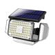 LED sieninis šviestuvas su jutikliu, įkraunamas saulės energija LED/5,5V IP44