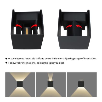 Immax 08510L - LED lauko sieninis šviestuvas DICE LED/6W/230V 3000K IP65