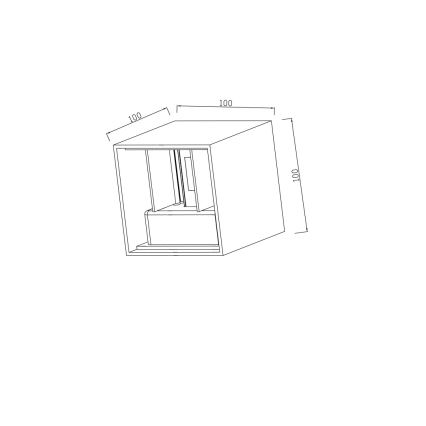 Immax 08510L - LED lauko sieninis šviestuvas DICE LED/6W/230V 3000K IP65