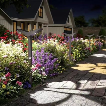 LED saulės lempa su jutikliu SUN BUTTERFLY LED/1,5W/3,7V 3000/6000K IP65 1500 mAh