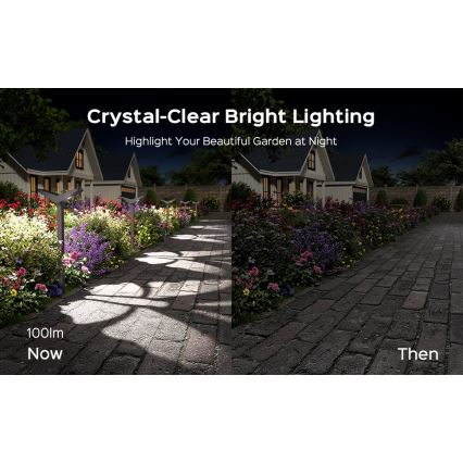 LED saulės lempa su jutikliu SUN BUTTERFLY LED/1,5W/3,7V 3000/6000K IP65 1500 mAh
